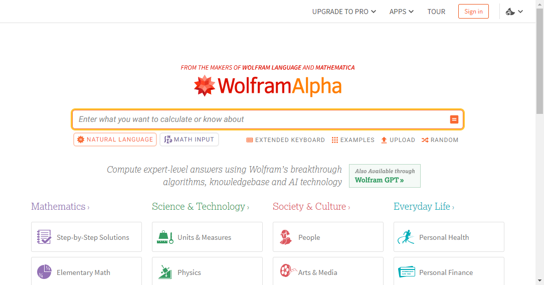 Wolfram Alpha